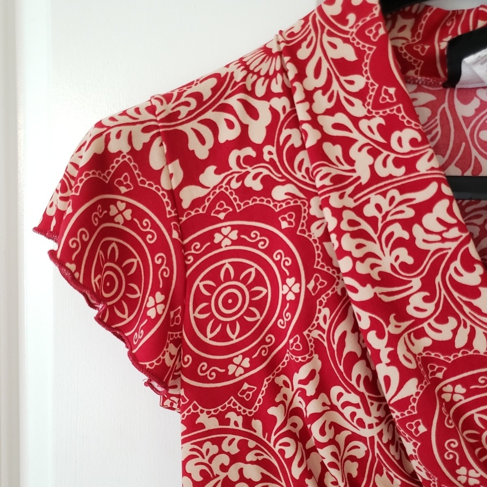 3/$20 Red blouse - Picture 7 of 8